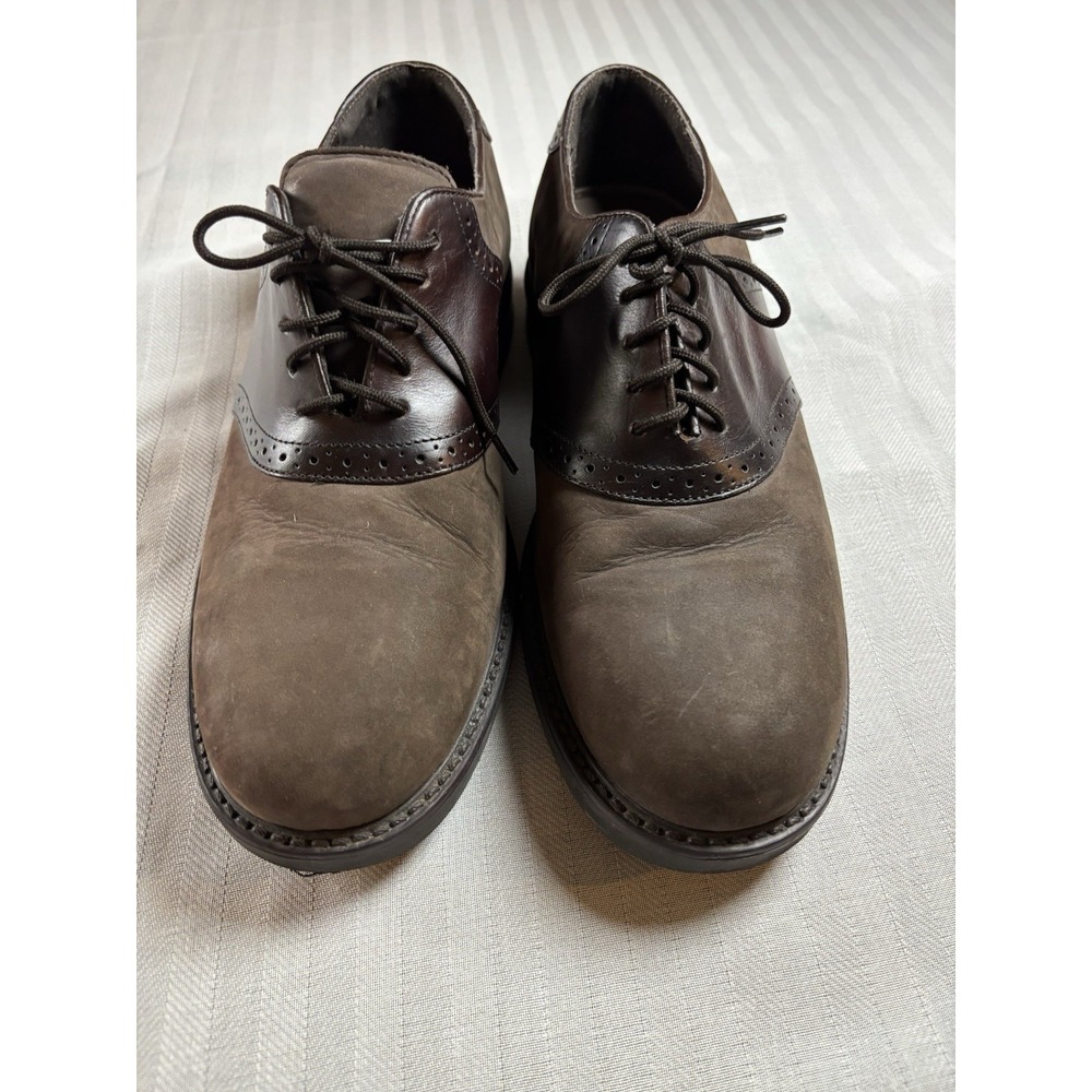 Nunn Bush Mens Leather Oxford Shoe Brown Lace Up Dress Shoes Career Work Size 9M